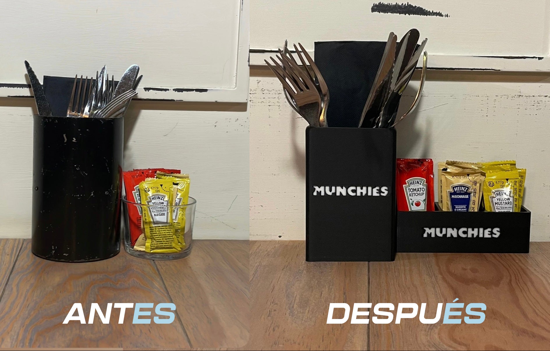 Comparativa antes y despues munchies