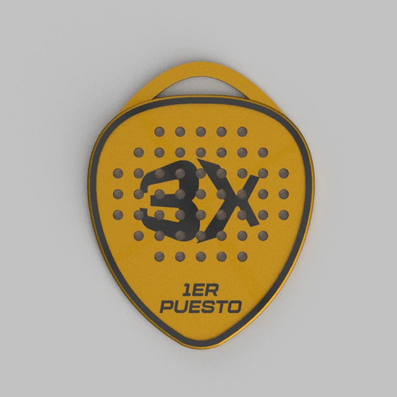 Medalla pala pádel personalizada
